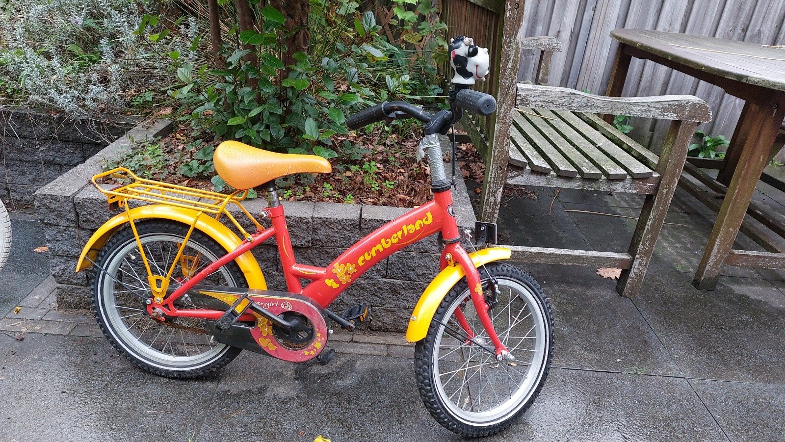 Kinderfiets Cumberland 16 inch - kettingkast zit los, Fietsen en Brommers, Ophalen, Gebruikt, 16 tot 20 inch, Cumberland
