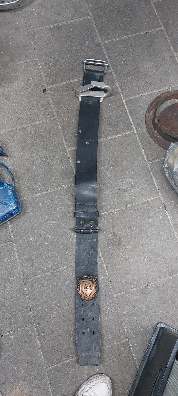 Vintage Militaire Riem met Gesp - Landmacht, Verzamelen, Ophalen of Verzenden