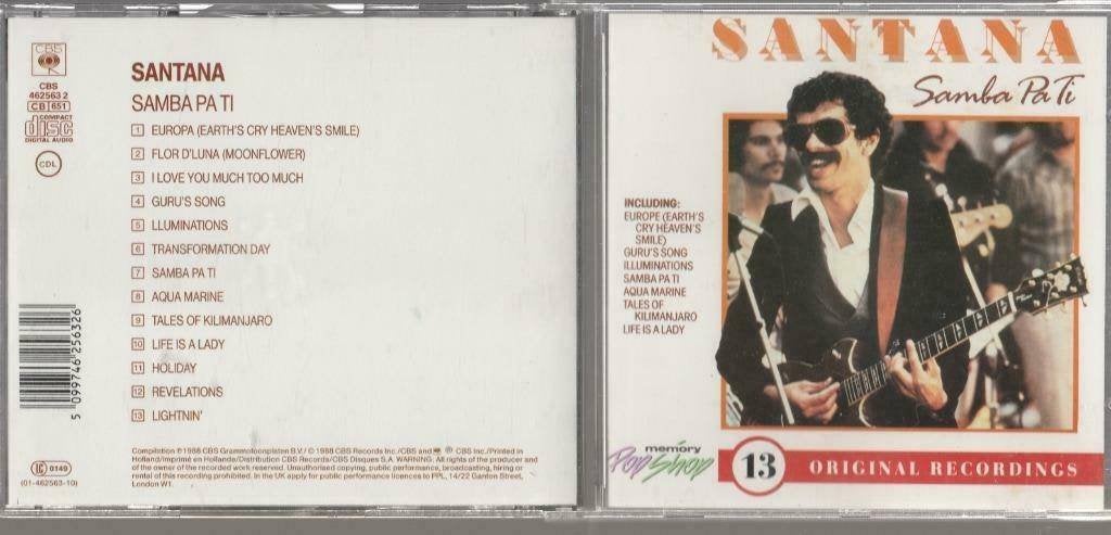 Santana - Samba Pa Ti(Latin-Rock1988)"", Ophalen of Verzenden, Zo goed als nieuw, Poprock
