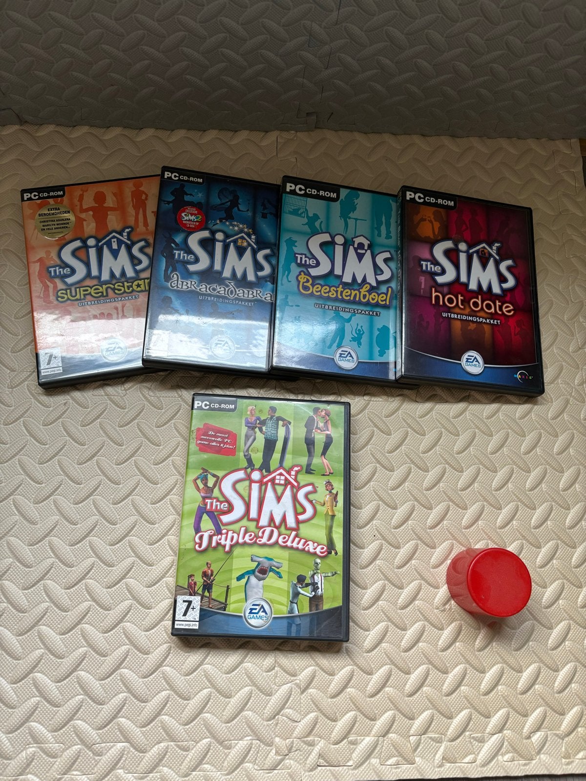 The Sims PC-games: Triple Deluxe, Superstar, Beestenboel, et, Spelcomputers en Games, Gebruikt, 1 speler, Ophalen of Verzenden