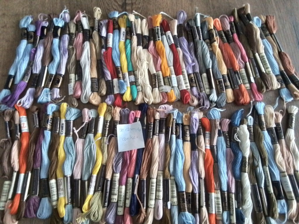 80 strengetjes anker, Hobby en Vrije tijd, Ophalen of Verzenden, Zo goed als nieuw, Handborduren, Borduurgaren of Zijde