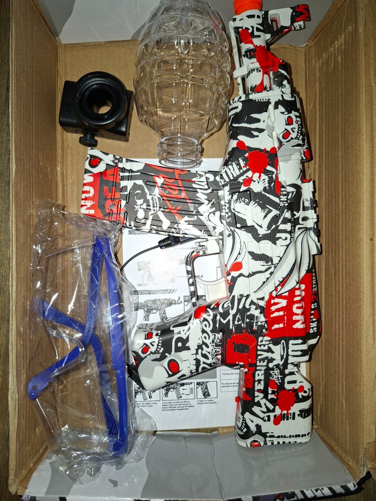 FirePower AK47 Gel Blaster - Graffiti Stijl Speelgoedwapen, Kinderen en Baby's, Speelgoed | Buiten | Actiespeelgoed, Nieuw, Ophalen of Verzenden