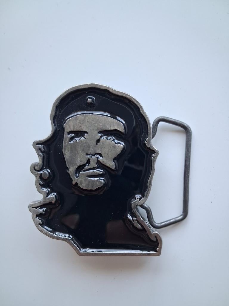 Vintage pure pewter Che Guevara riemgesp, Ophalen of Verzenden