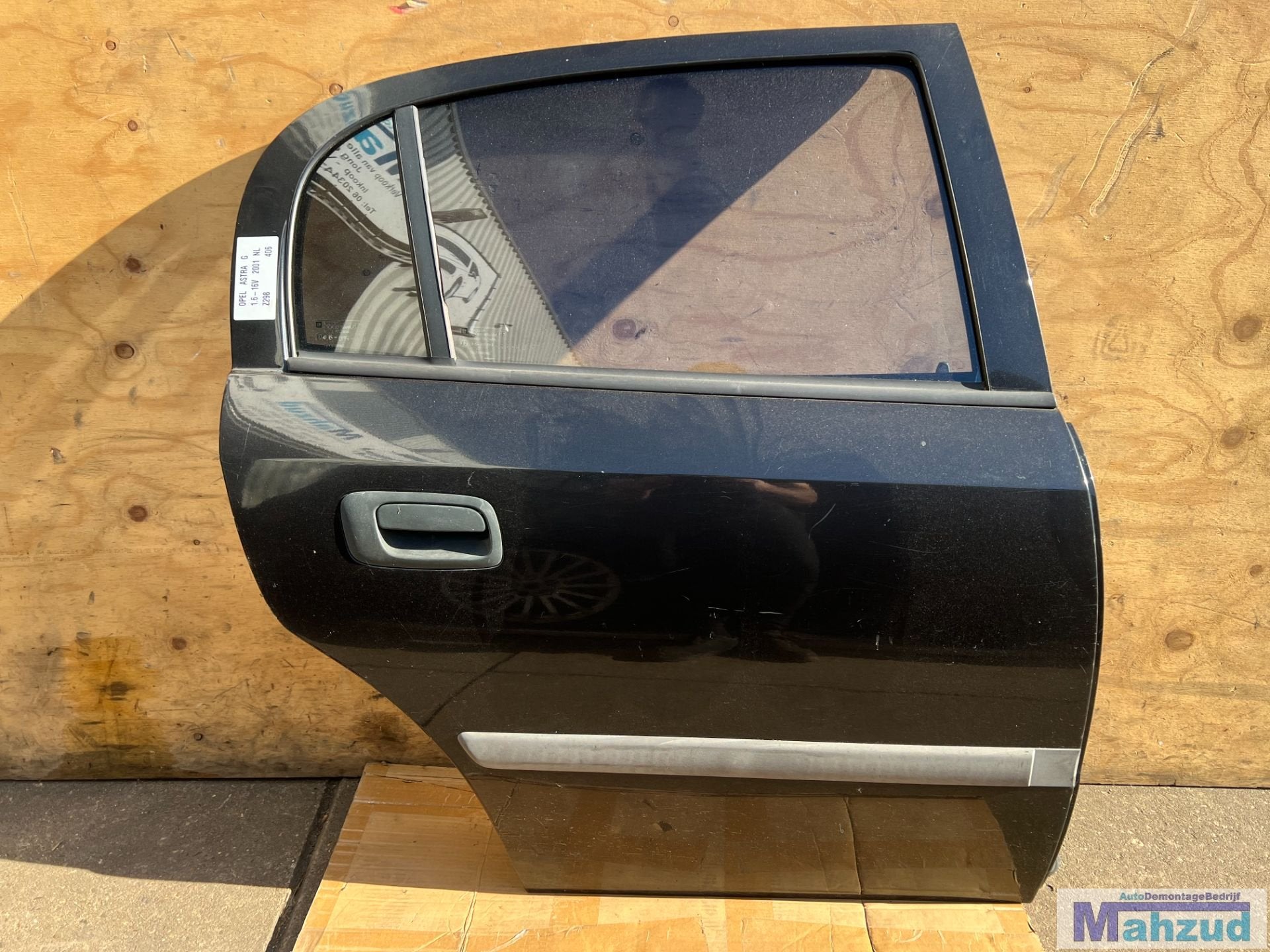 OPEL ASTRA G Zwart Z298 rechts achter deur 1998-2004, Auto-onderdelen, Gebruikt, Deur, Opel Automobile GmbH, Ophalen of Verzenden