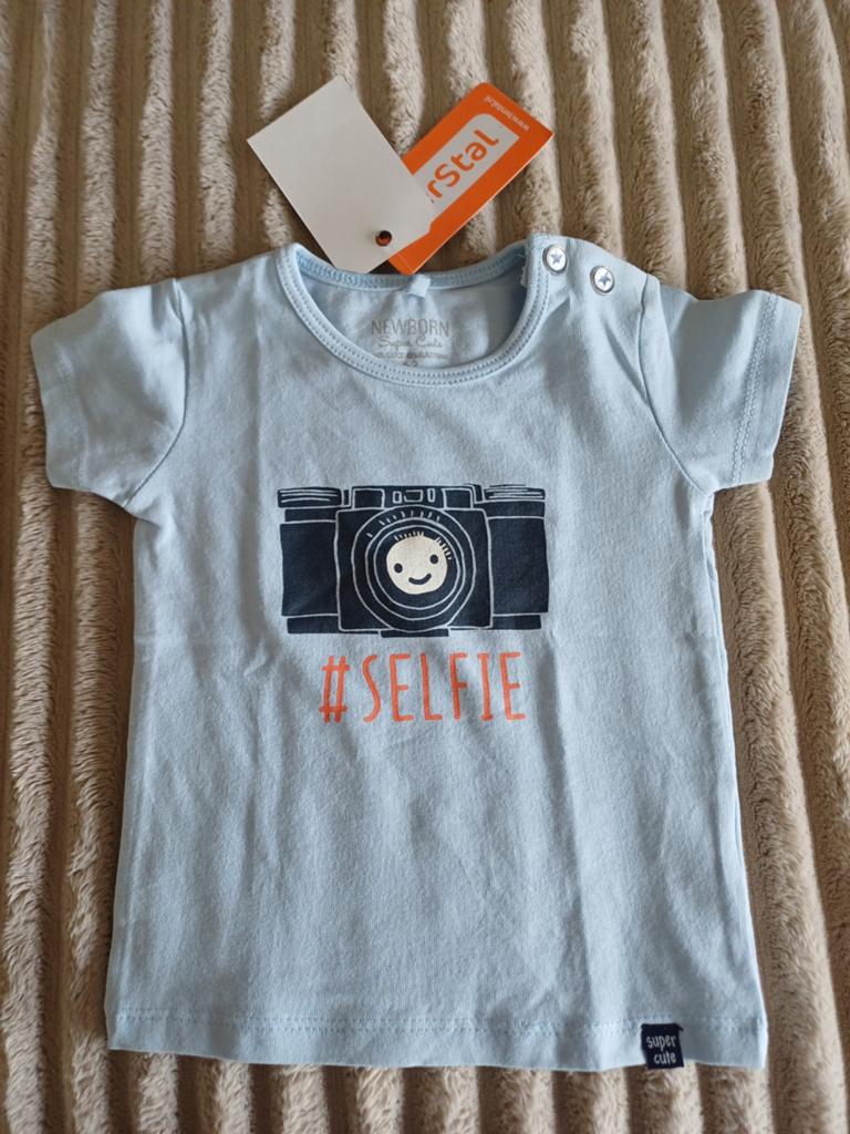 Newborn shirt maat 62 nieuw, Newborn, Nieuw, Ophalen of Verzenden, Jongetje