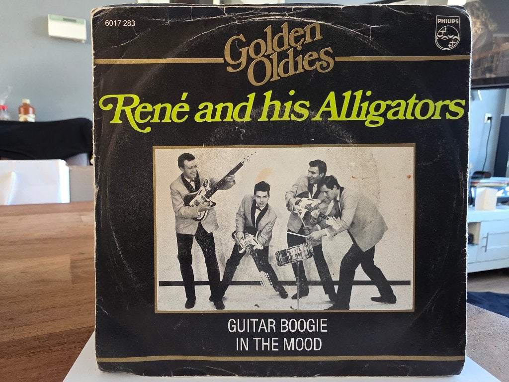 7" Single René And His Alligators - Guitar Boogie / In The M, Gebruikt, 7 inch, Ophalen of Verzenden, Pop