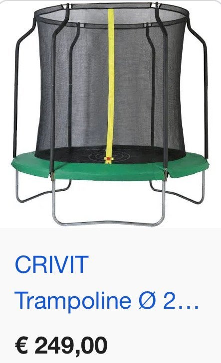 Trampoline, Ophalen, Gebruikt