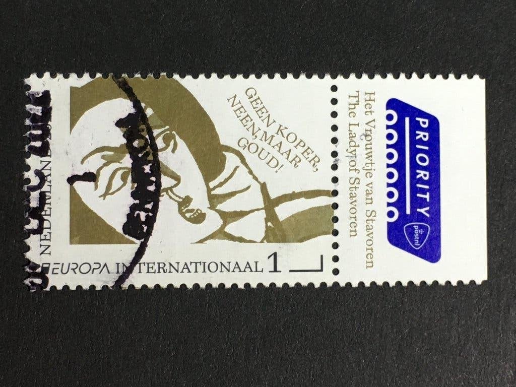 FVRS 2201 Nede 2022 NVPH 4028 Europazegel prior - gestempeld, Ophalen of Verzenden, Na 1940, Gestempeld
