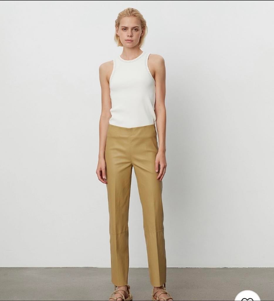 Day Birger et Mikkelsen prachtige leren broek 38, Ophalen of Verzenden, Maat 38/40 (M), Overige kleuren, Lang