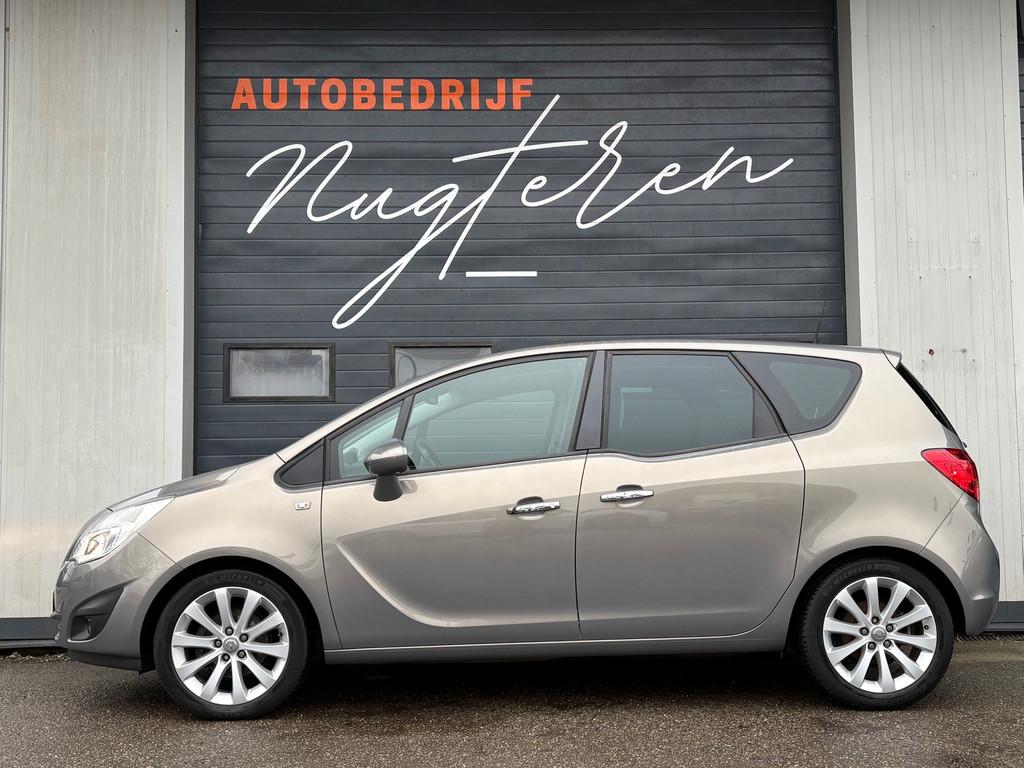 Opel Meriva 1.4 Turbo Cosmo|Pano|Fietsendrager|Navi, Auto's, Opel, Voorwielaandrijving, Euro 5, Gebruikt, Zwart