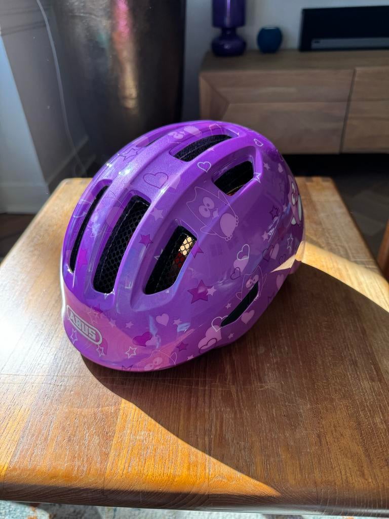 ABUS Smiley 3.0 Fietshelm Kinderen Paars, Ophalen, Zo goed als nieuw, Overige maten, Jongen of Meisje