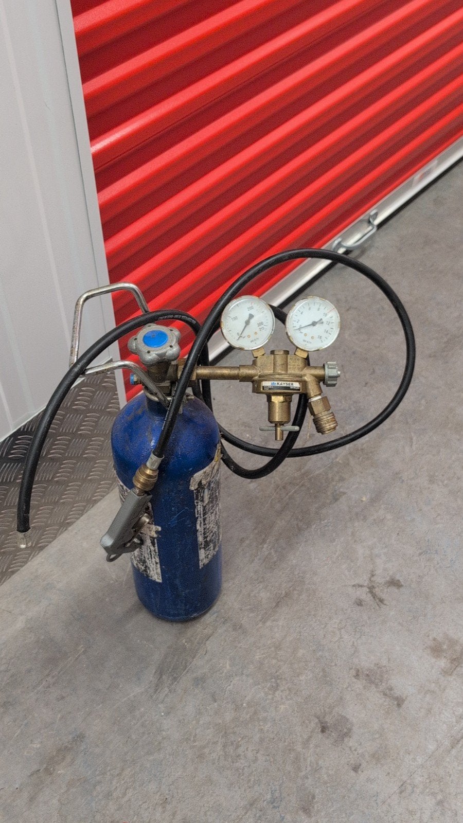 Lege gasfles ballon €25, Ophalen, Gebruikt
