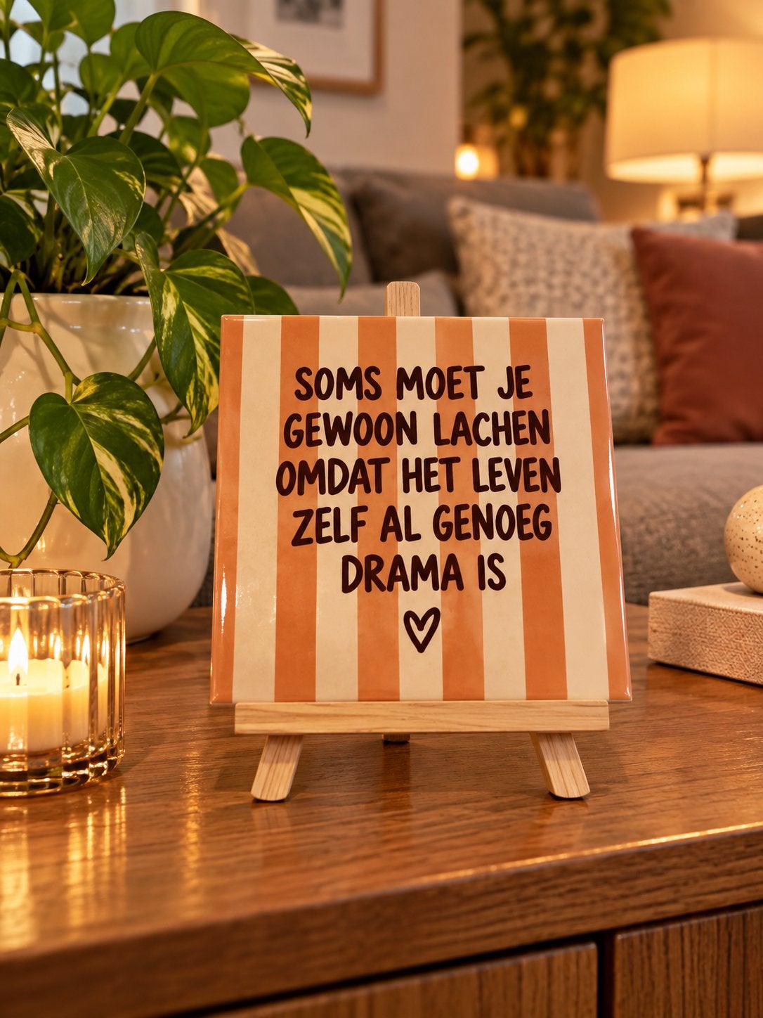 Tegeltje tekst, Ophalen of Verzenden, Nieuw