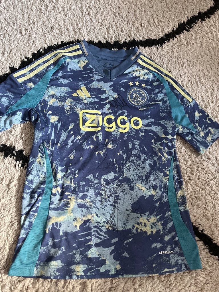 Ajax shirt met handtekeningen, Verzamelen, Ophalen of Verzenden, Zo goed als nieuw, Ajax, Shirt