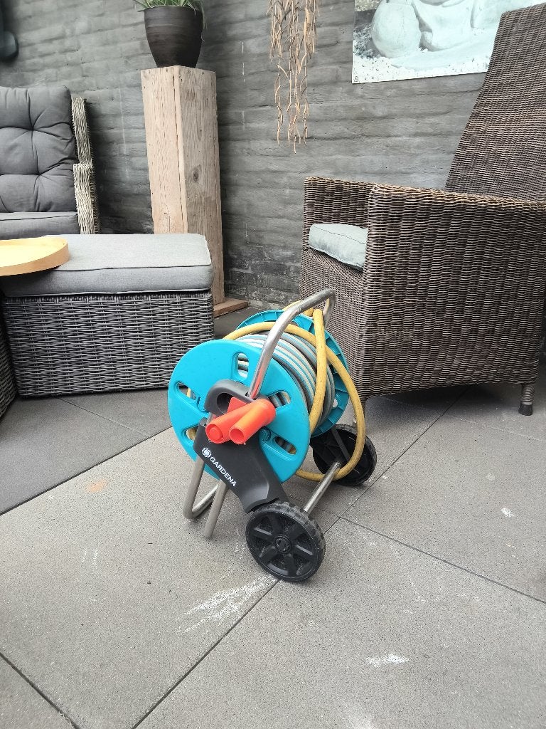 Gardena tuin haspel, Ophalen, Gebruikt, Tuinslanghaspel