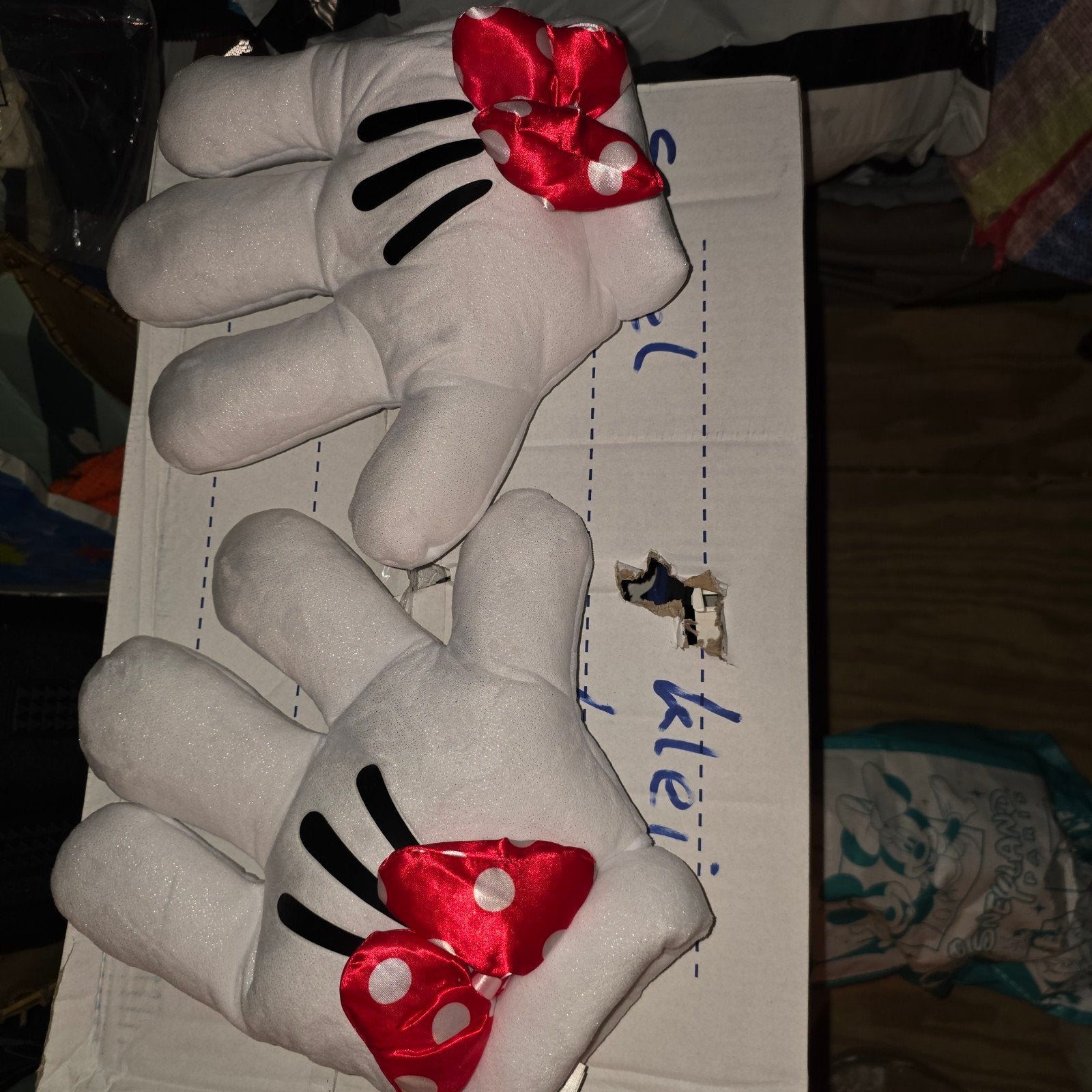 minnie mouse handschoenen uit Disneyland, Ophalen of Verzenden, Mickey Mouse