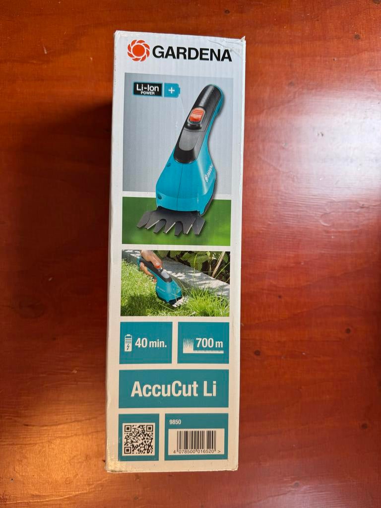 Gardena AccuCut Li Gras- en Buxusschaar, Ophalen of Verzenden, Zo goed als nieuw, Minder dan 10 cm, Accu