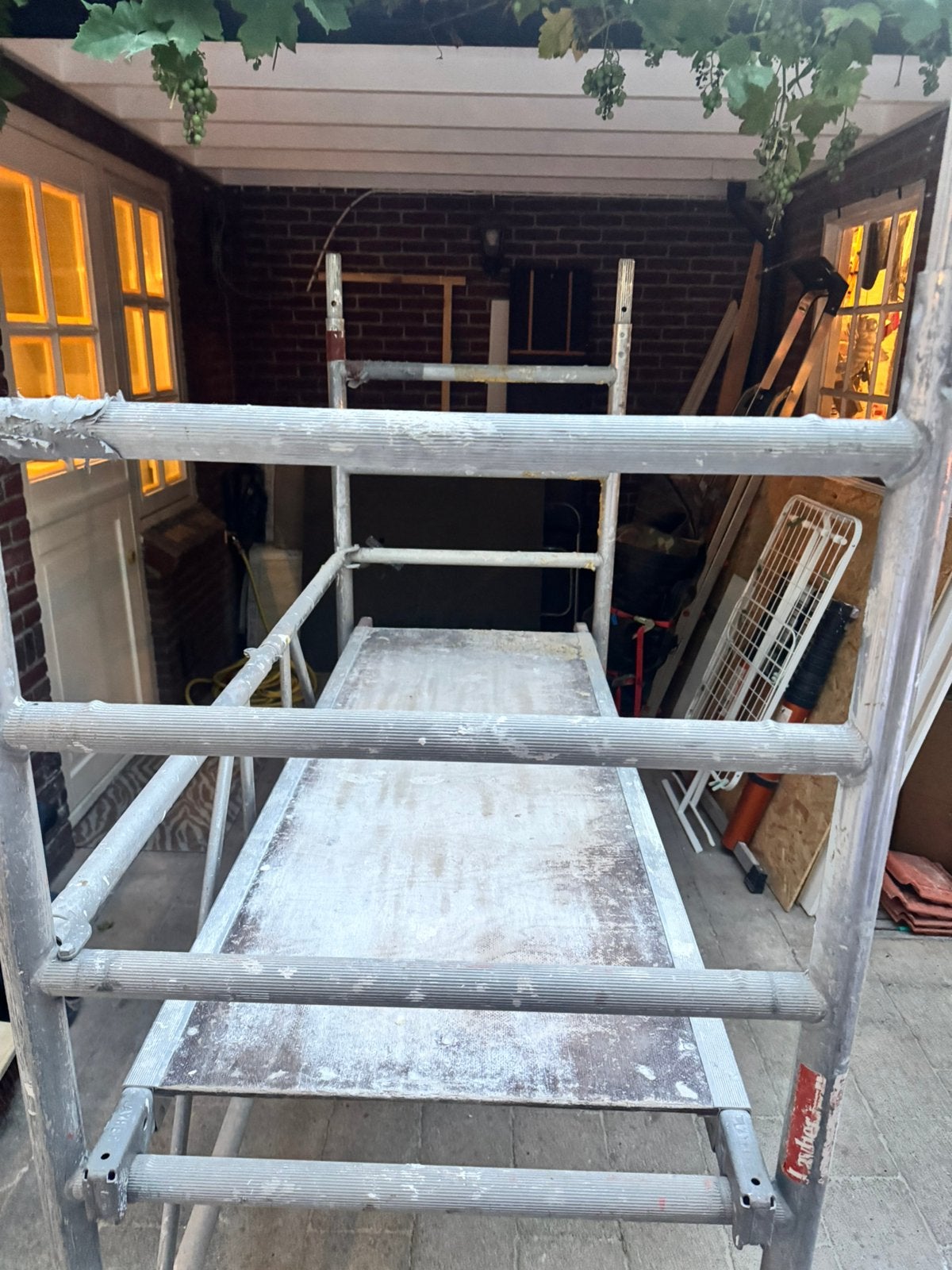 Layher aluminium rolsteiger 188  80 cm compleet, Doe-het-zelf en Verbouw, Ophalen, Gebruikt, Rolsteiger of Kamersteiger, Minder dan 2 meter
