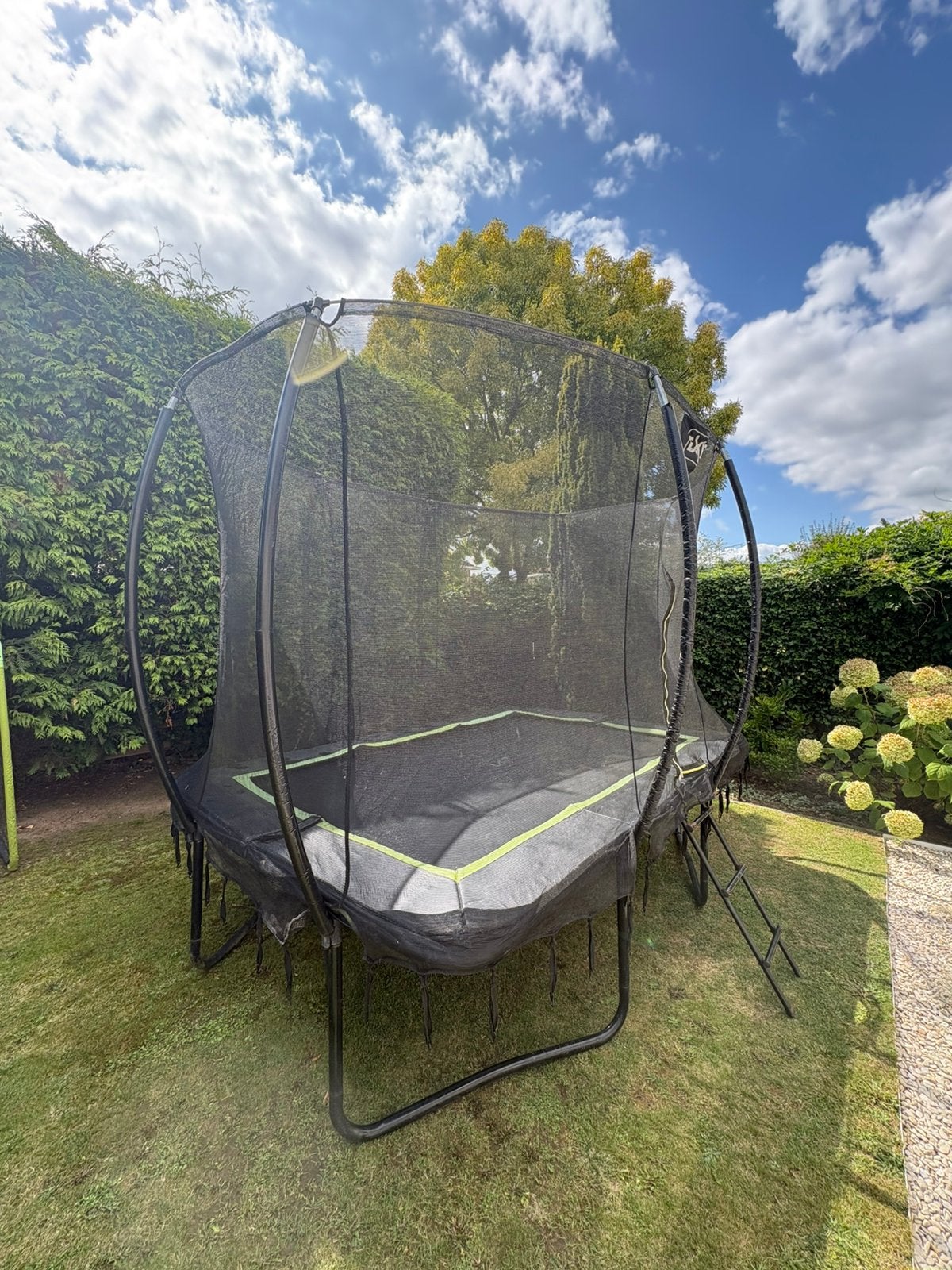 EXIT Silhouette trampoline 214x305cm zwart, Ophalen, Gebruikt