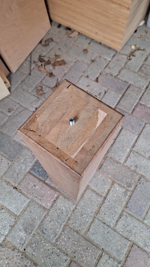 Tafelpoten, semi-massief hout 15*15 cm, 100% nieuw, Tafelpoot, Minder dan 50 cm, 50 tot 100 cm, Vierkant