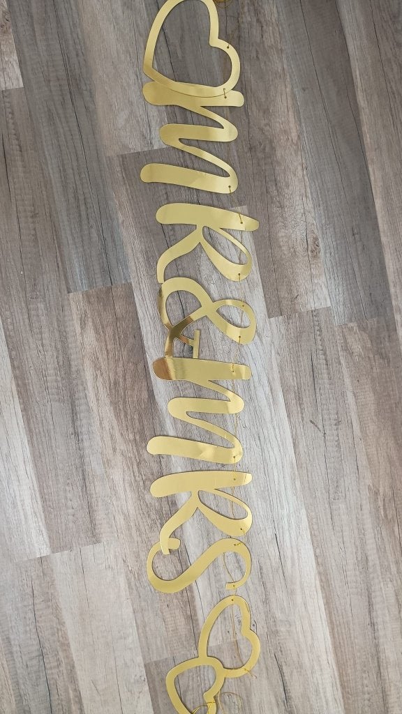 Bruiloft decoratie, goud, groen, hout., Ophalen, Zo goed als nieuw, Versiering, Geboorte of Huwelijk