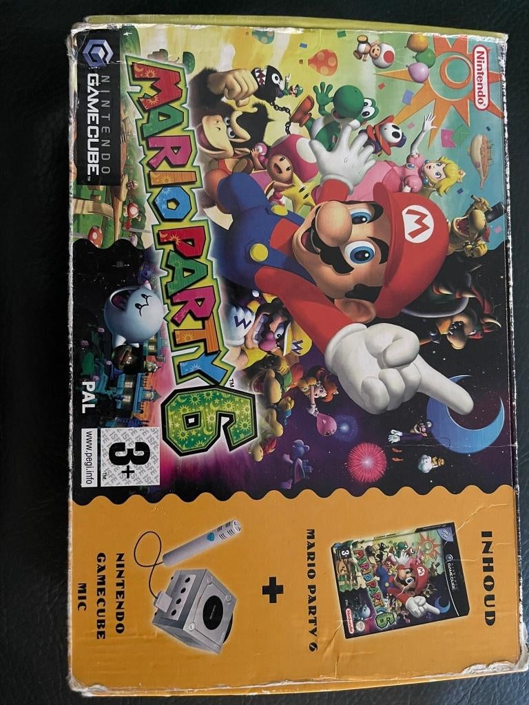 Mario Party 6 + Microphone Bundle Complete in Box, Muziek, Gebruikt, Ophalen of Verzenden, 3 spelers of meer
