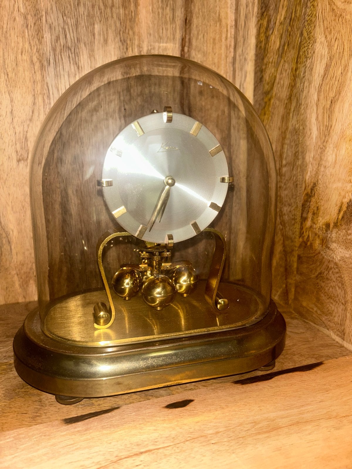 Kern 400 Dagen Klok - Vintage Torsiependule onder Stolp, Ophalen of Verzenden