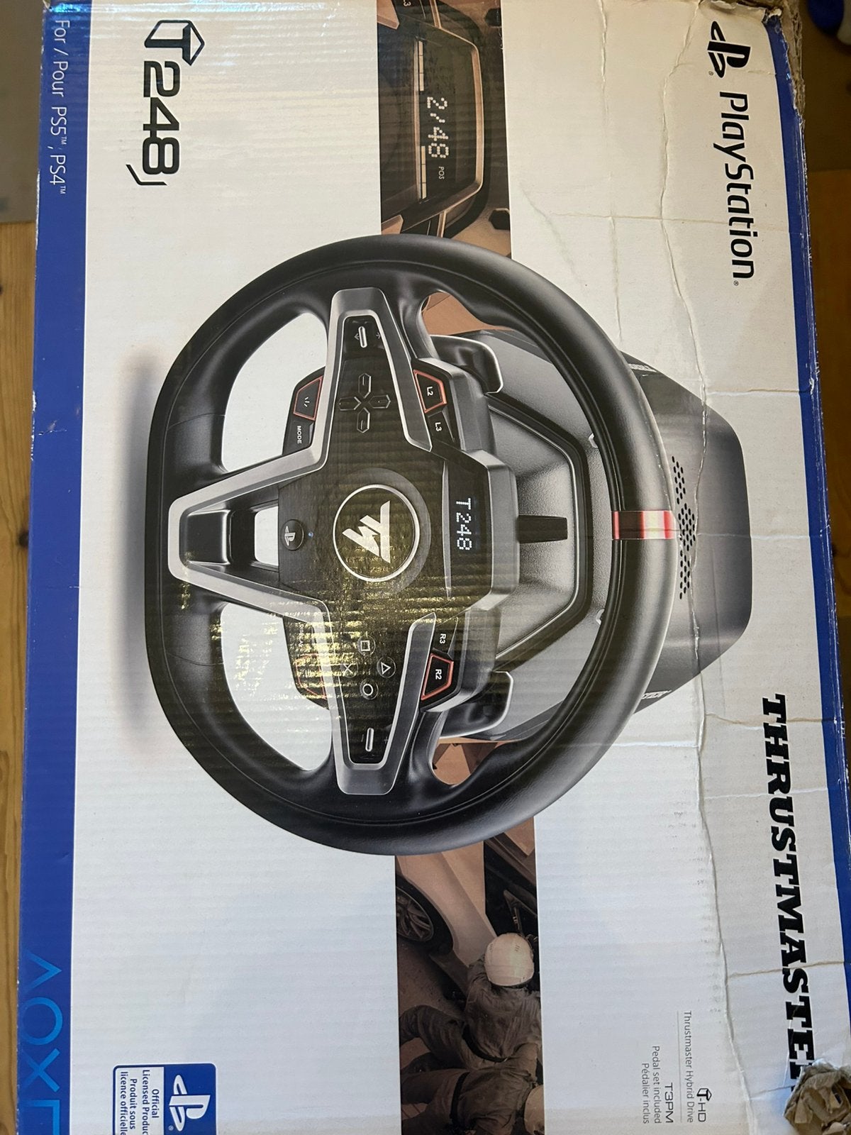 Thrustmaster T248 PS5/PS4/PC + T3PM Pedalen Compleet, Ophalen of Verzenden, Zo goed als nieuw