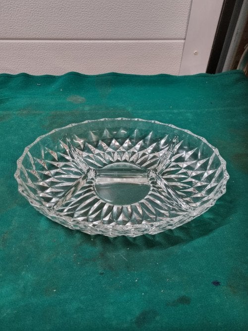 hapjes schaal kristal ovaal, Ophalen of Verzenden, 'T Olde Gre-j, Info@toldegrej.nl, Endepoelstraat 20f Didam