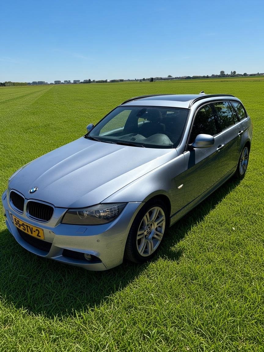 BMW 3-Serie 320d 184pk Aut. 2011 Blauw, Auto's, 745 kg, 1995 cc, Zwart, 4 cilinders