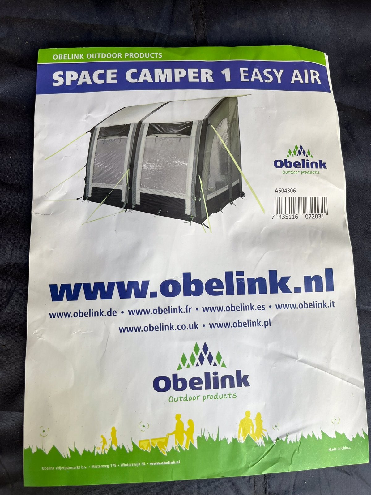 Opblaasbare voortent 2x gebruikt, Ophalen, Zo goed als nieuw, Tot en met 4