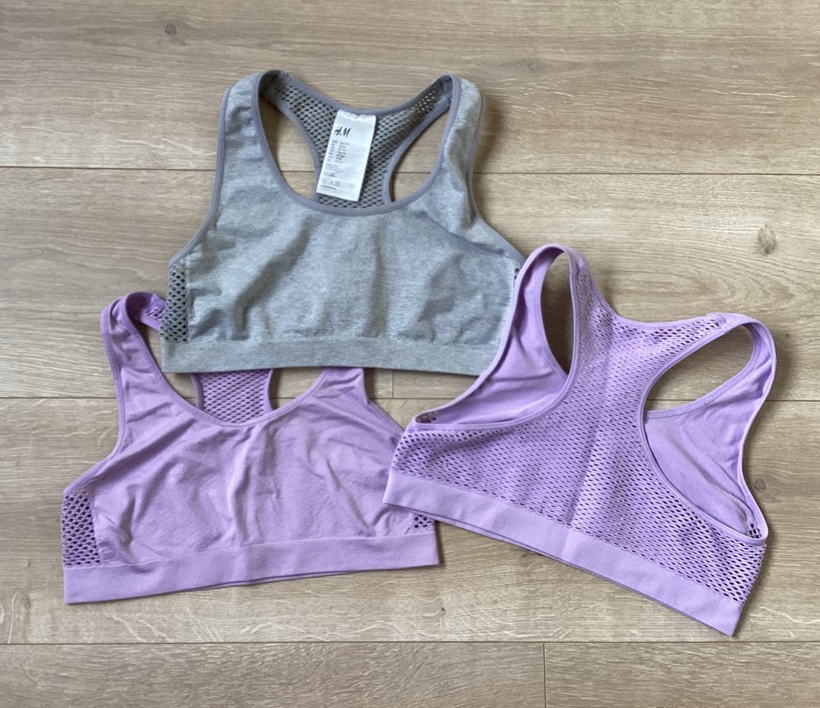 Top grijs lila H&M maat 146/152 Nieuwstaat, Ophalen of Verzenden, Zo goed als nieuw, Meisje, Nacht- of Onderkleding