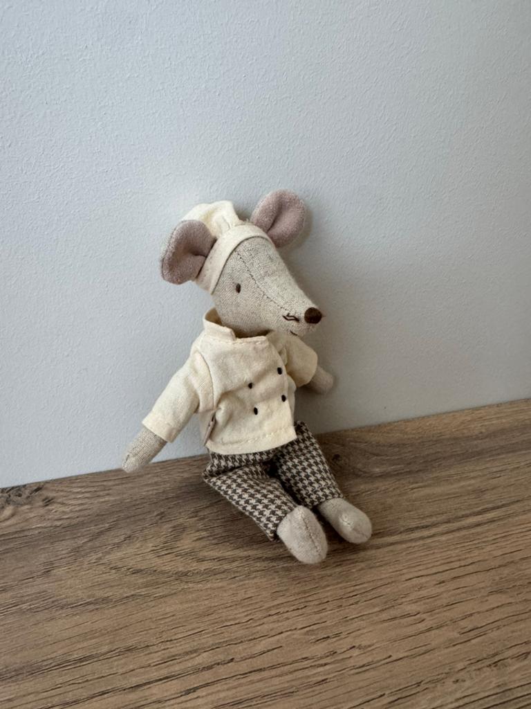 Maileg chef kok muis, Verzamelen, Poppenhuizen en Toebehoren, Ophalen of Verzenden, Zo goed als nieuw, Poppenhuis