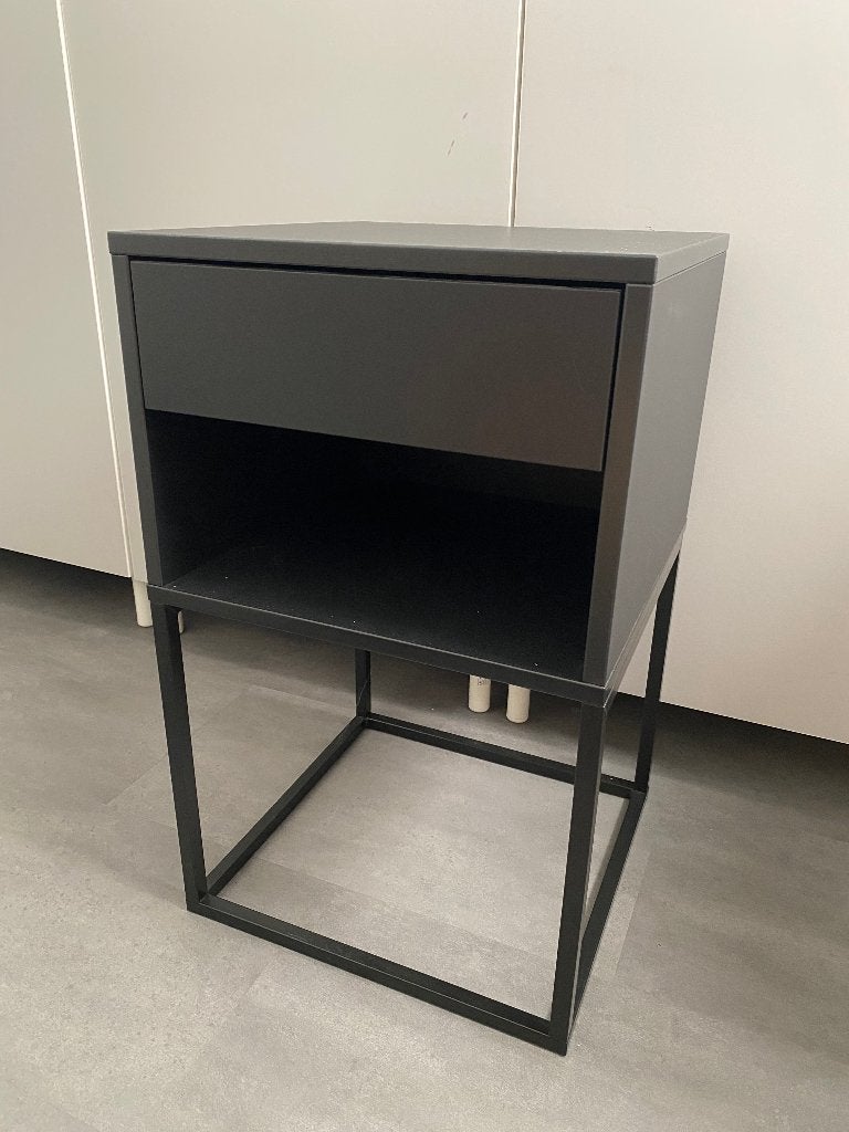 2x ikea nachtkastje zwart, Ophalen, Minder dan 45 cm, 55 tot 70 cm, Zo goed als nieuw