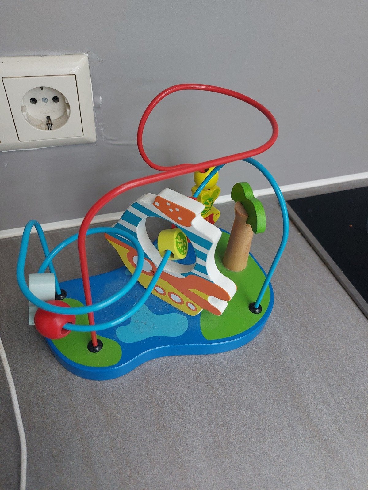 kralen spiraal, Kinderen en Baby's, Speelgoed | Houten speelgoed, Ophalen of Verzenden, Zo goed als nieuw