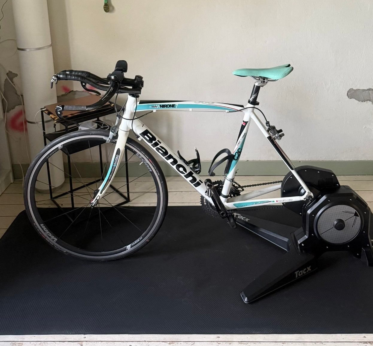 Bianchi Via Nirone 7 Coast 2 Coast maat L - Tacx flux S, Gebruikt, Heren, Aluminium, 57 tot 61 cm