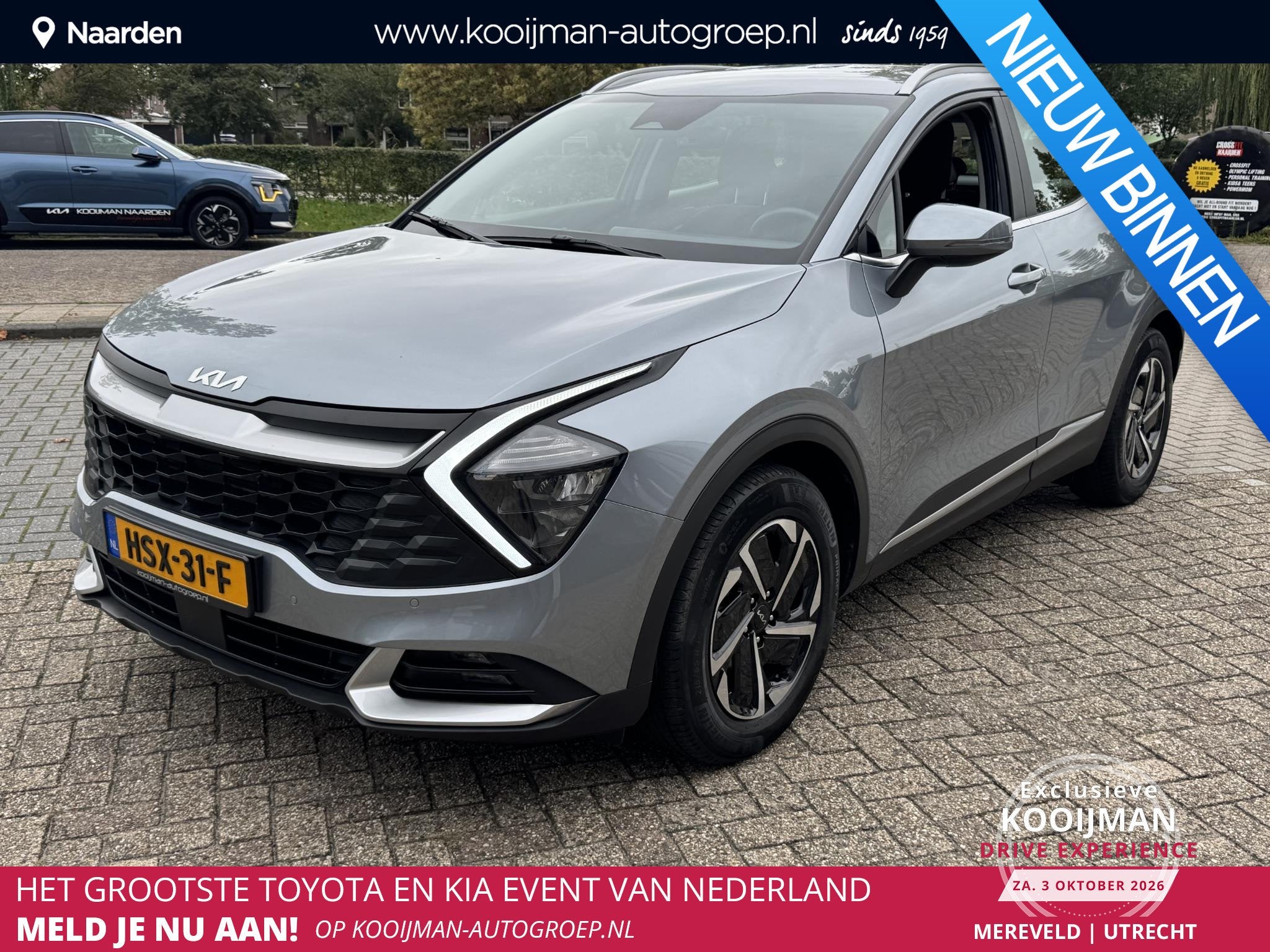 Kia Sportage 1.6 T-GDi MHEV DynamicLine, Auto's, Stof, Gebruikt, Euro 6, 4 cilinders