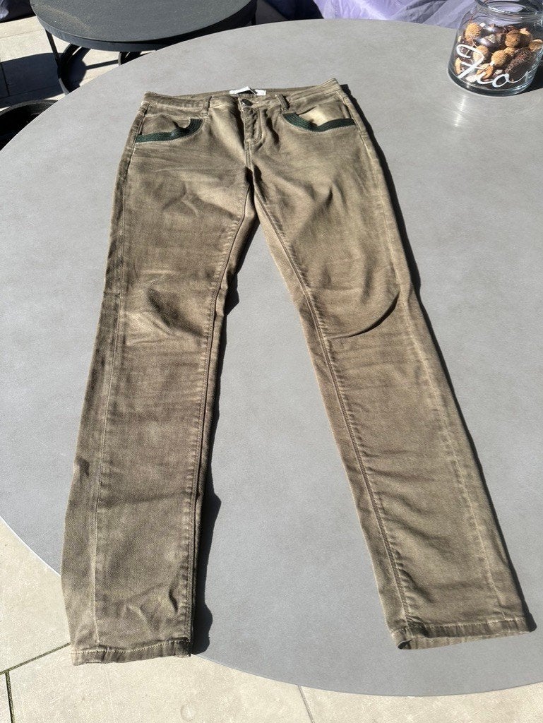 Groene Mos Mosh broek, maat 31 = 40, Kleding | Dames, Maat 38/40 (M), MOS MOSH, Verzenden, Zo goed als nieuw