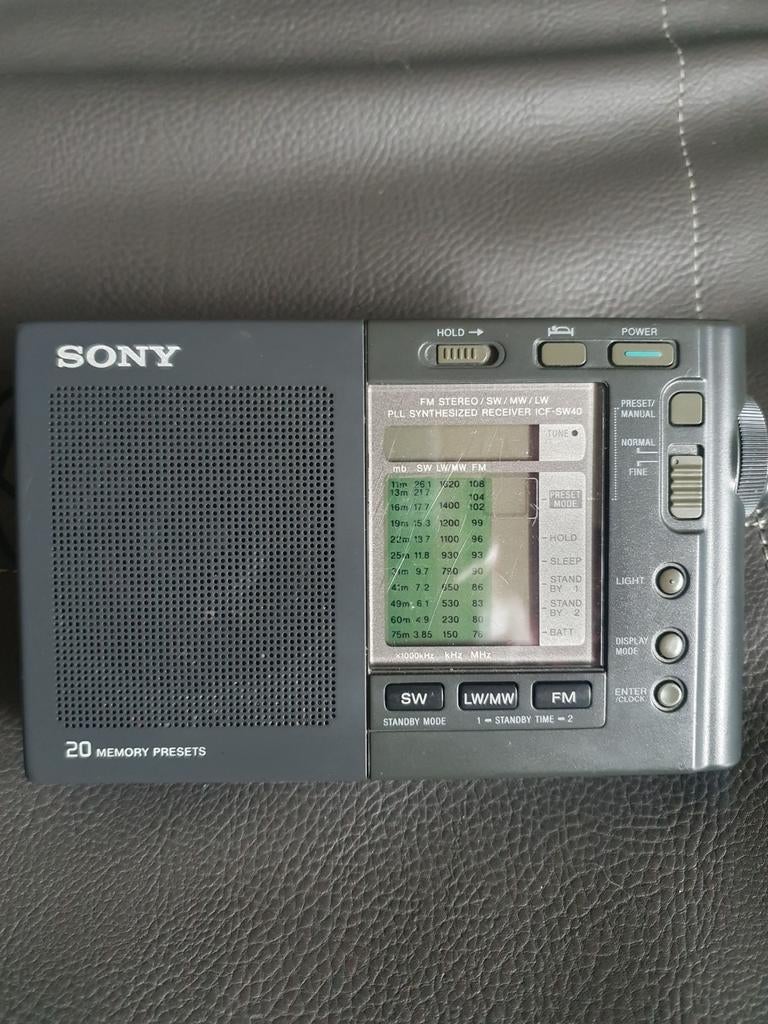 Sony ICF-SW40 PLL Synthesized Wereldontvanger, Audio, Tv en Foto, Radio's, Verzenden, Gebruikt, Wereldontvanger