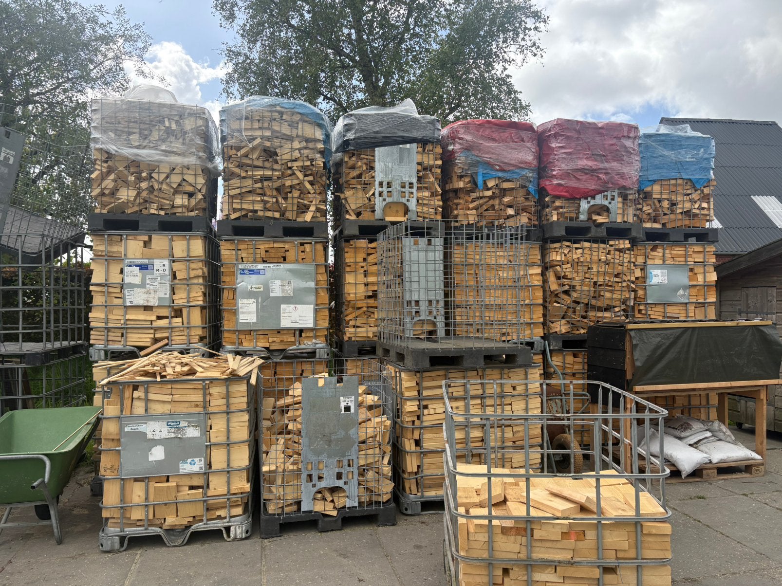 Openhaardhout, Tuin en Terras, Haardhout, 6 m³ of meer, Ophalen of Verzenden, Blokken