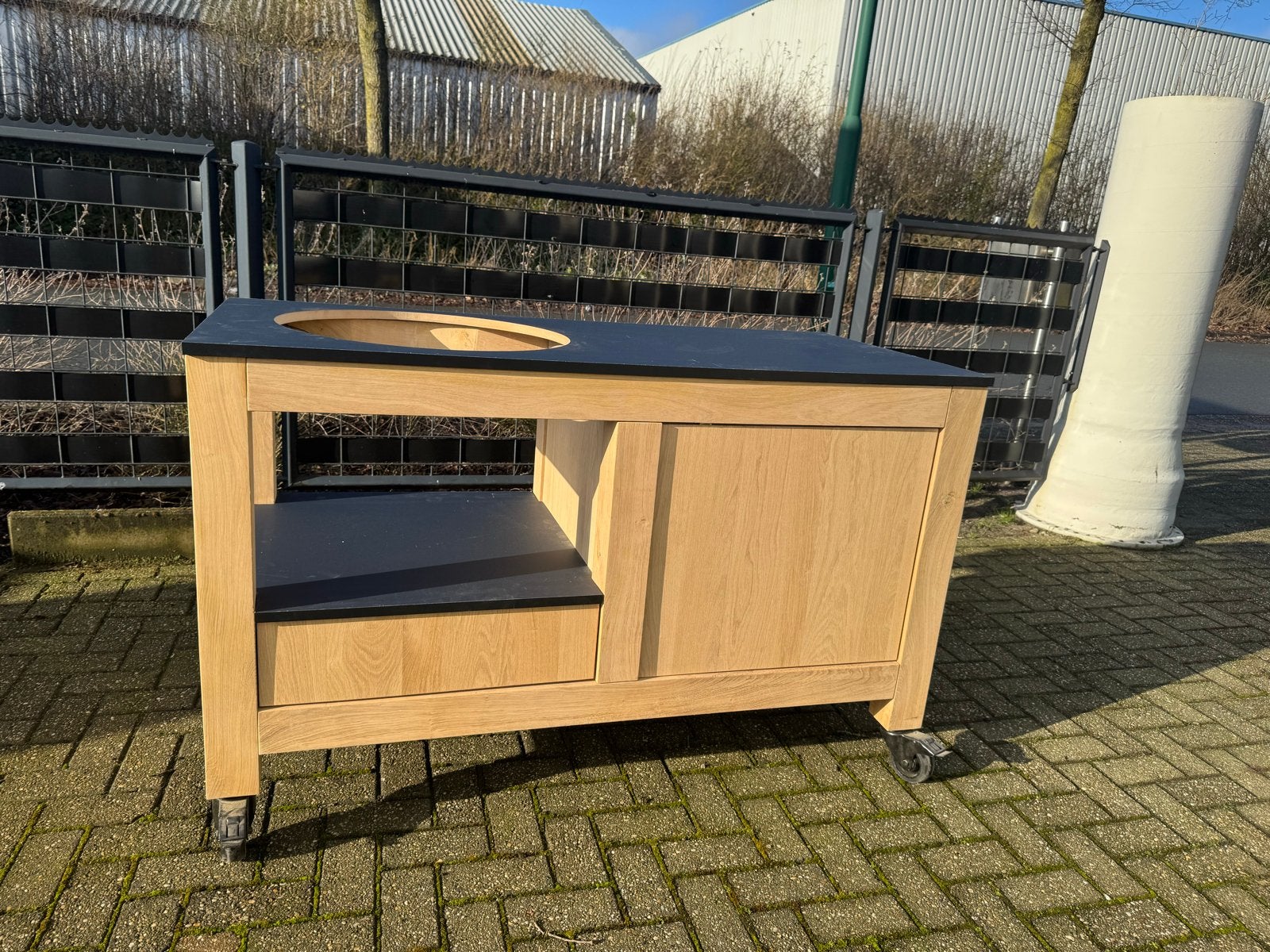 Buitenkeuken voor kamado, Ophalen, Nieuw, Houtskool, Vrijstaand