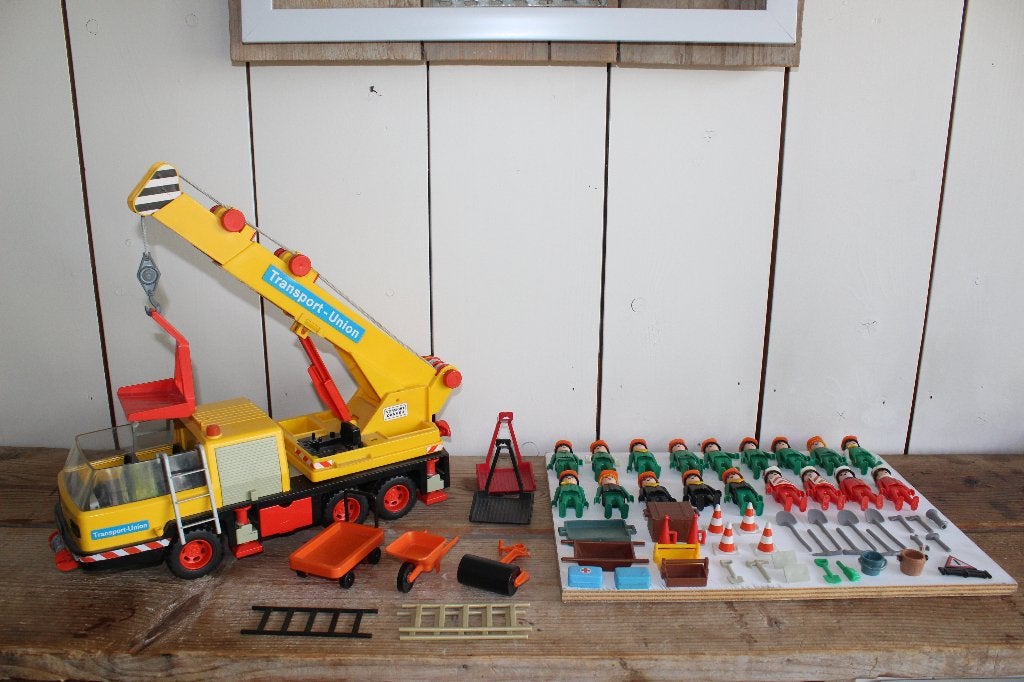 Vintage Playmobil Telekraan met vele accessoires, Ophalen of Verzenden, Gebruikt, Voertuig