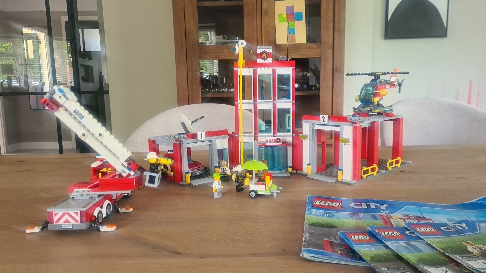 LEGO City Brandweerkazerne 60110 - complete set!, Ophalen, Zo goed als nieuw, Overige merken