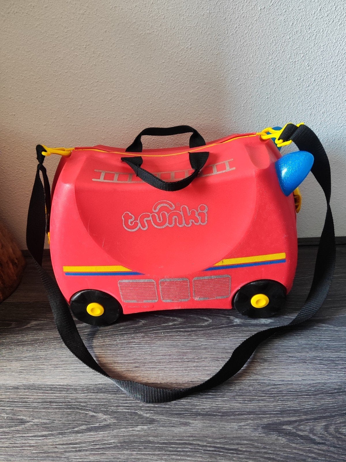 Trunki Brandweer Koffer Rijdbaar - Kinderkoffer, Ophalen of Verzenden, Gebruikt