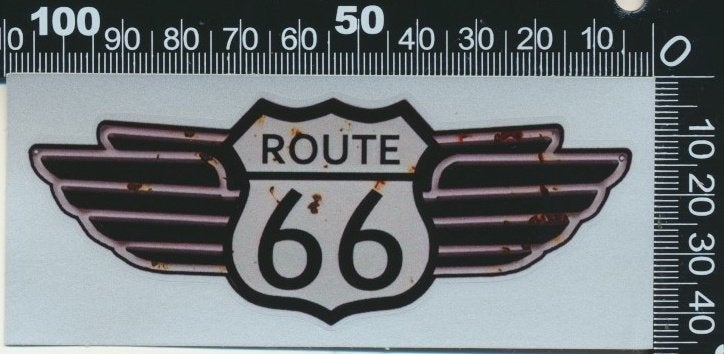 Sticker: Route 66 (5), Ophalen of Verzenden, Zo goed als nieuw, Auto of Motor
