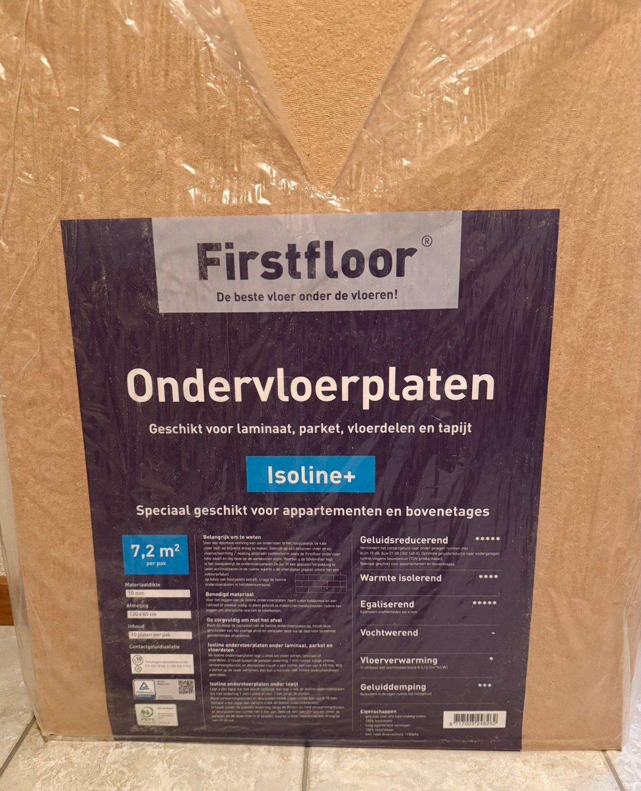8  Ondervloerplaten, Ophalen, Overige materialen, 30 cm of meer, Nieuw