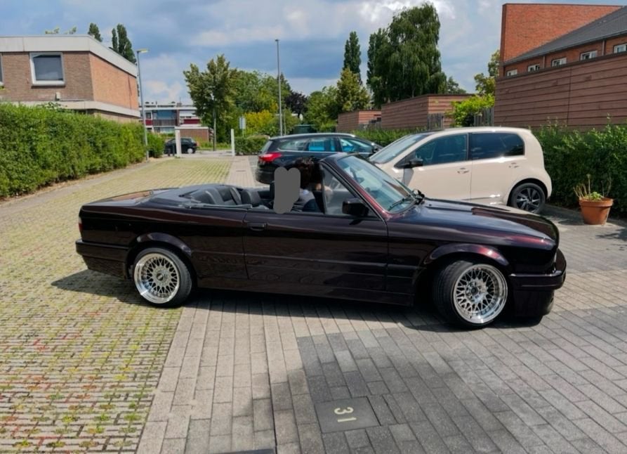 BMW e30 3.25i automaat cabriolet, CLA, 4 cilinders, Zwart, Diesel