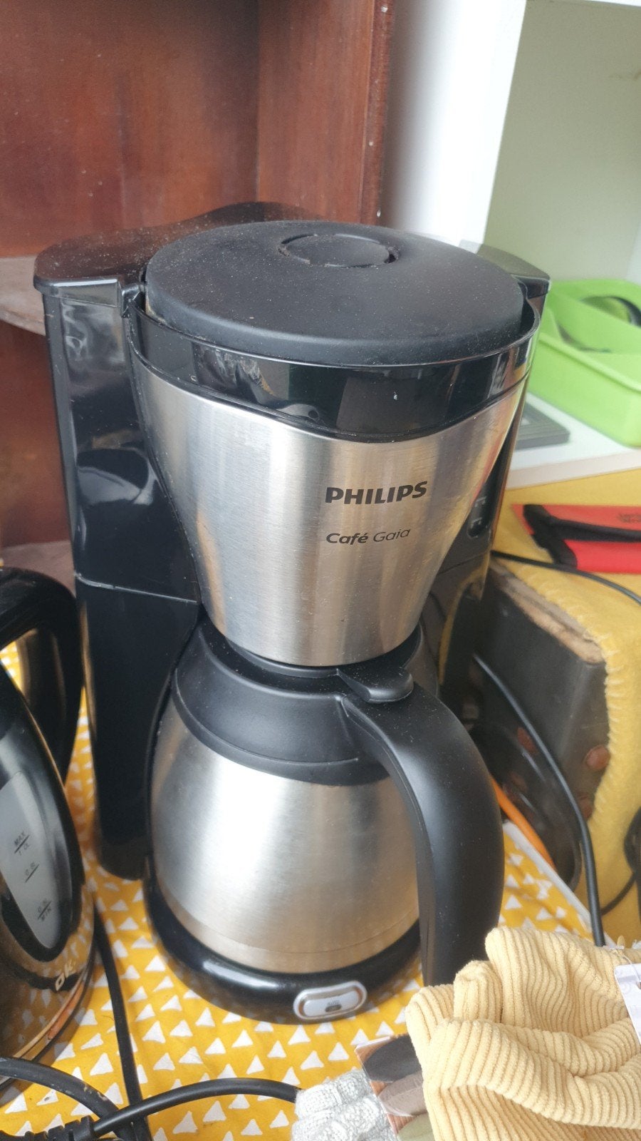 Philips Café Gaia Koffiezetapparaat - Gebruikt, Gebruikt, Koffiemachine, Gemalen koffie, Ophalen of Verzenden