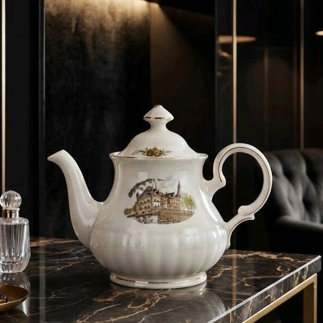 Antieke theepot 'Original Dutch Castles' Doorweth vintage, Antiek en Kunst, Ophalen of Verzenden