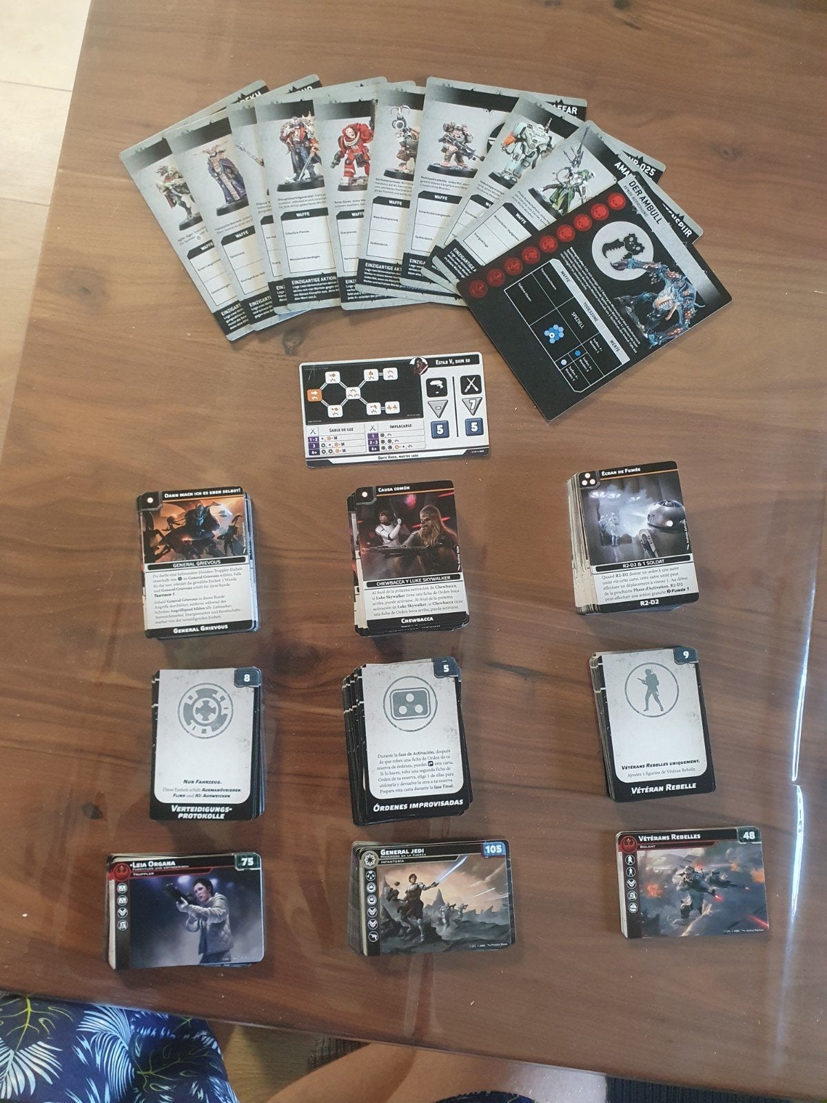 Star Wars Legion & Warhammer 40K kaarten (NL, FR, ES, DE), Ophalen of Verzenden